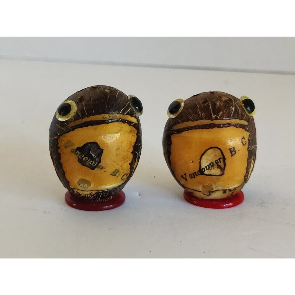 Carved Wood Salt And Pepper Shaker Vancouver B.C